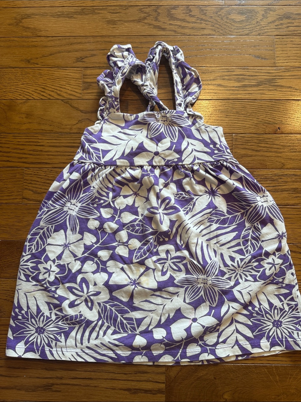 Tea Purple and White Floral Sundress
